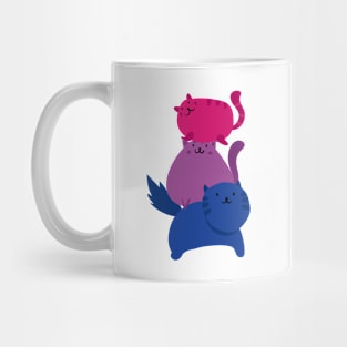 LGBTQ Cat Kawaii Progressive Pride Bisexual Flag Mug